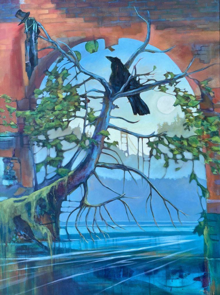 1096 4 LO A Raven Led Me Here 36x48 1 768x1027