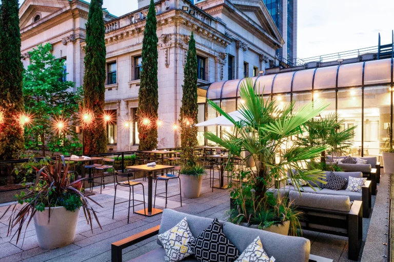 1931 Gallery Bistro Patio Evening 768x511