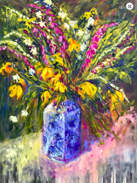 Vintage-Blue-Vase-48”x-36”-Oil-on-Canvas Vintage-Blue-Vase-48”x-36”-Oil-on-Canvas