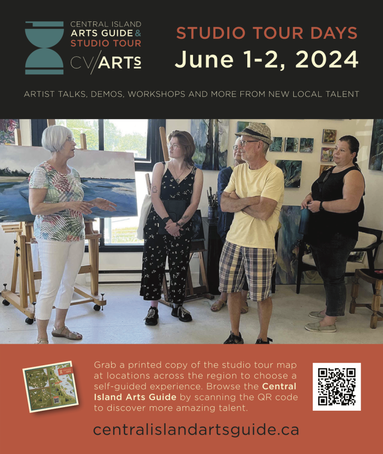 BC Arts Guide Ad 3.375Wx4H in CIAG and Studio Tour CVArts 768x911