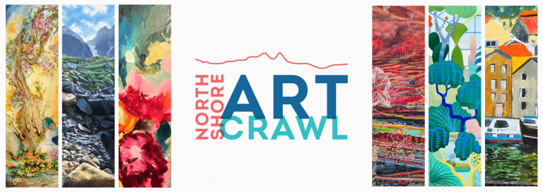 North SHore Art Crawl Banner Poster 768x272