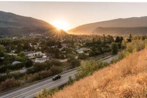 highway 3 driving through cranbrook bc