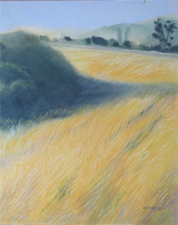 Summer Heat on the dike 20x16 pastel Medium