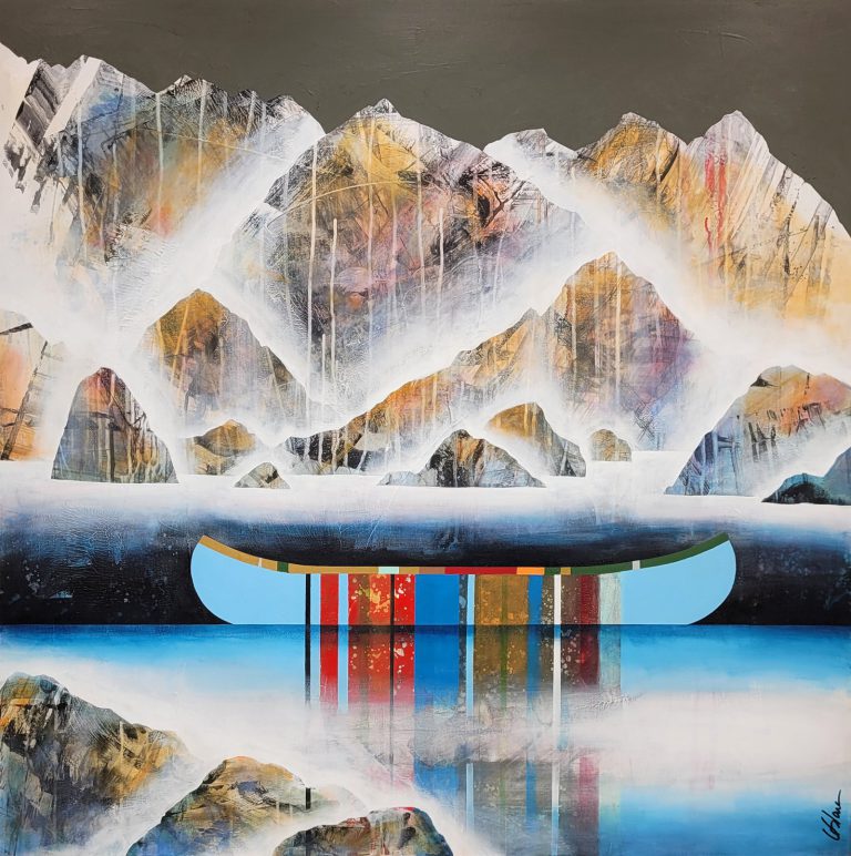 SylvainLeblanc Il suffit dun regard techniquesmixtessurtoile 40x40 2025 768x772
