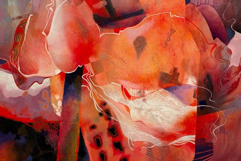 TheressaBernard Pretty in Pink 36x48 Acrylic on Canvas 2950 768x512