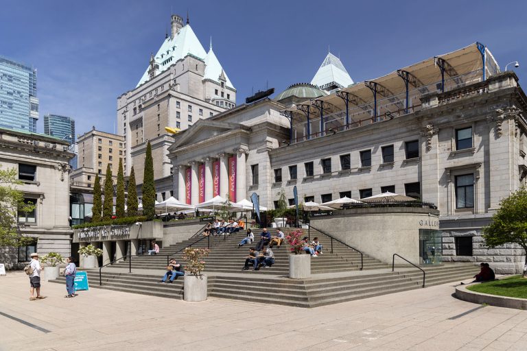 Vancouver Art Gallery exterior view taken Spring 2023. Photography courtesy Vancouver Art Gallery 768x512