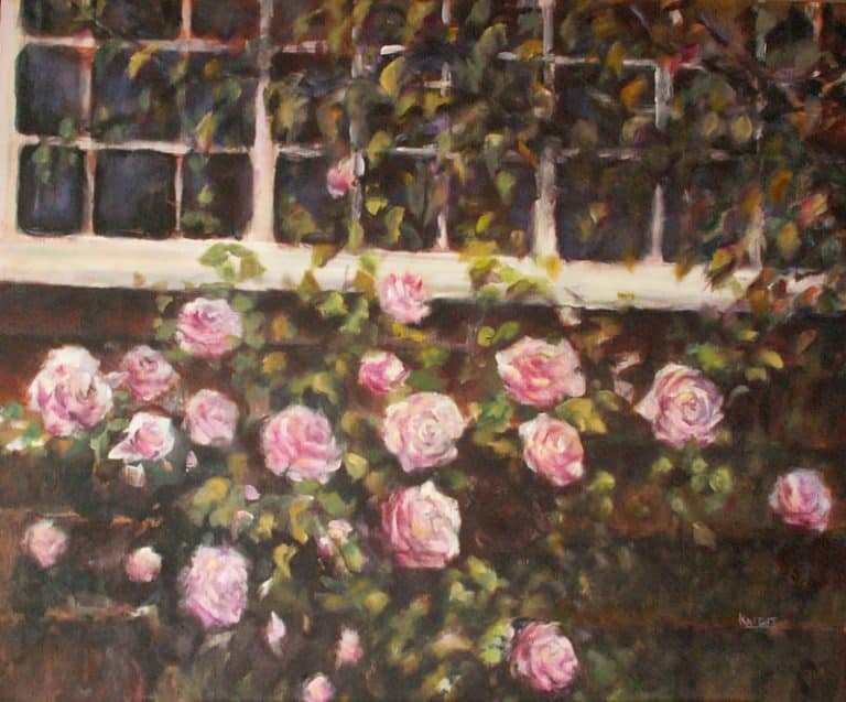 in the garden 30 x 36  768x637